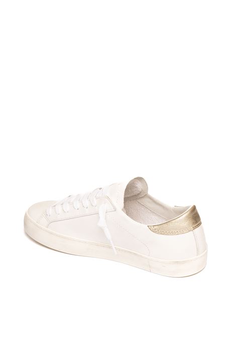 White/platinum hill low sneaker D.A.T.E. | HILL LOW DCALF-WHT/PLTN